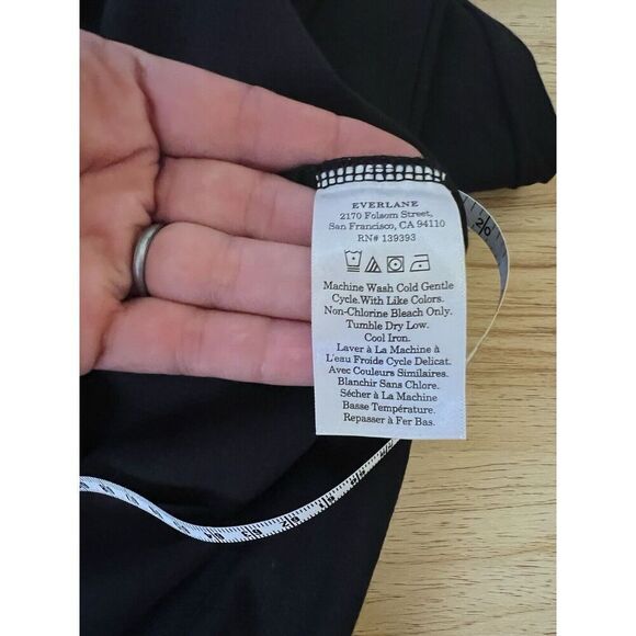 Everlane Long Weekend Tank T Shirt Dress Size L Black NWOT - Picture 6 of 13